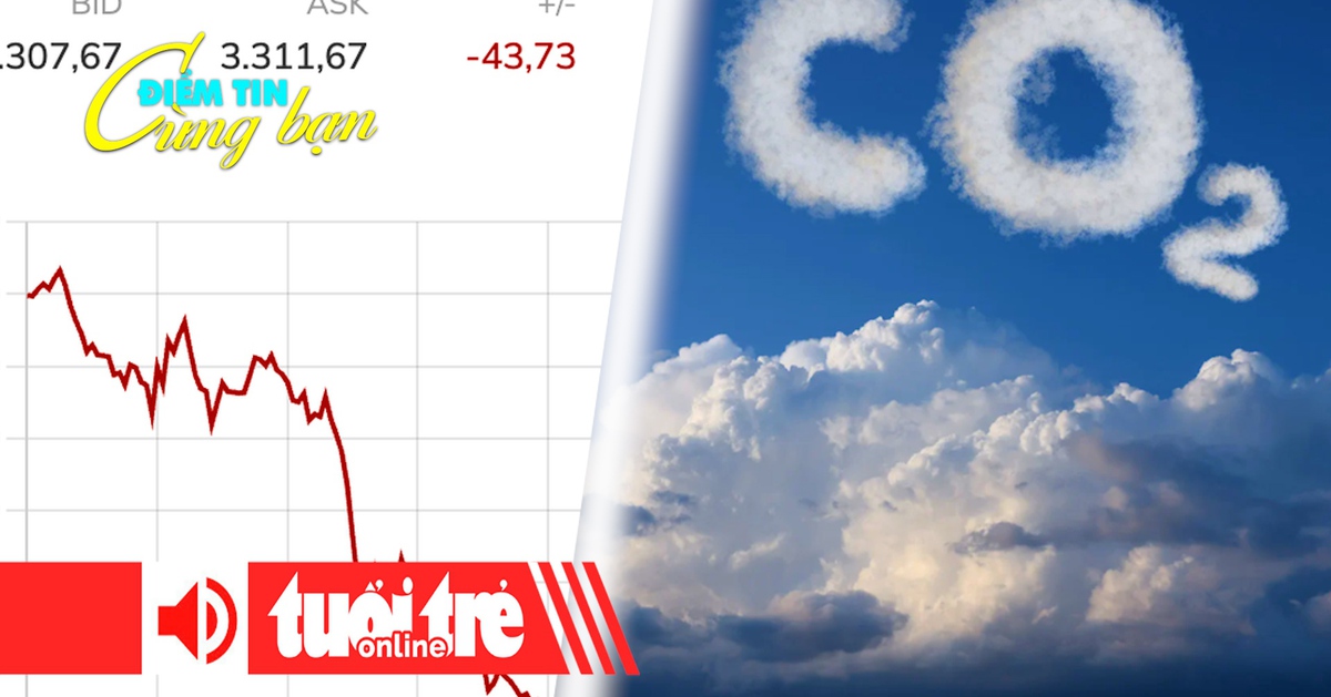Điểm tin 8h: Giá vàng thế giới lao dốc mạnh; Nồng độ CO₂ trong khí quyển cao vượt lịch sử