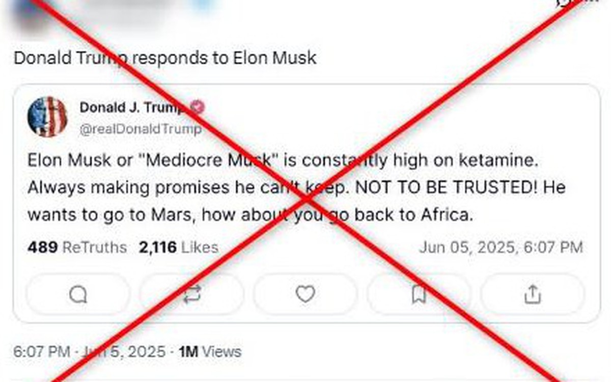 Sự thật về loạt bài gây sốc của Tổng thống Trump về tỉ phú Elon Musk