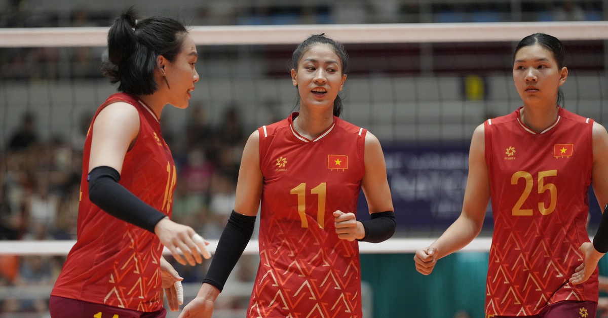 Toàn bộ cầu thủ tuyển bóng chuyền nữ Việt Nam đã ra sân chỉ sau 1 trận tại AVC Nations Cup