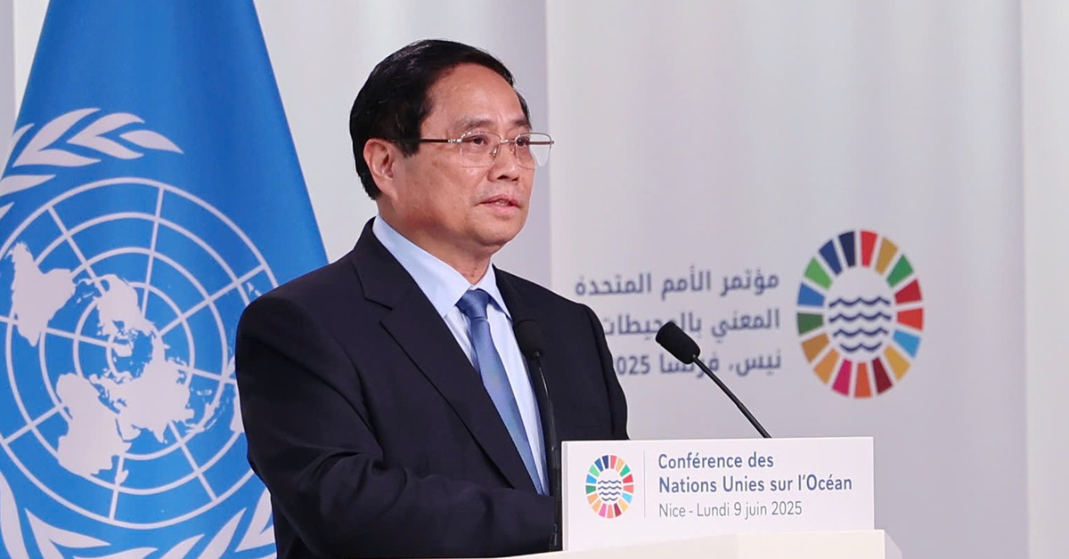 Thủ tướng Phạm Minh Chính đại diện ASEAN phát biểu tại Hội nghị Đại dương Liên hợp quốc