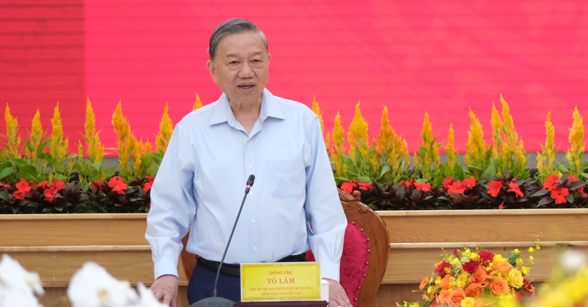 Tổng Bí thư Tô Lâm: Tỉnh Lâm Đồng mới trước bước ngoặt phát triển