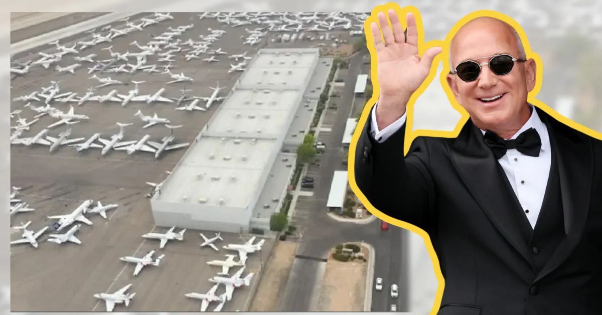 Thực hư hình ảnh ùn tắc phi cơ riêng tại đám cưới tỉ phú Jeff Bezos
