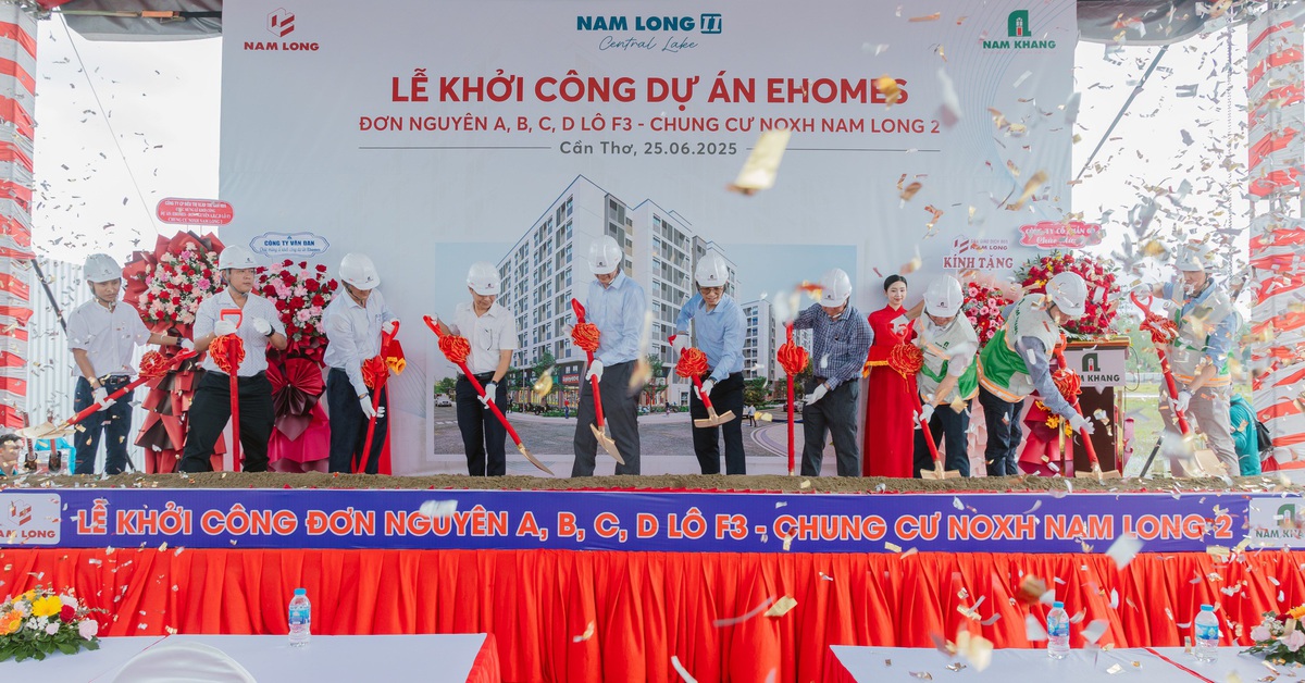 Nam Long khởi công 671 căn nhà ở xã hội EHomeS tại Cần Thơ