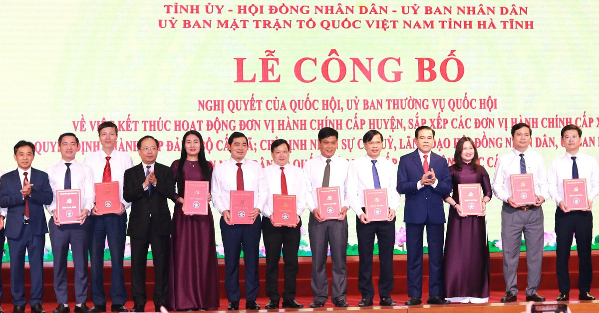 Danh sách 69 chủ tịch xã, phường ở Hà Tĩnh