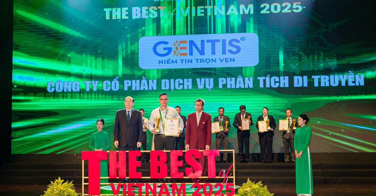 GENTIS vào Top 10 Lab di truyền tốt nhất Việt Nam 2025