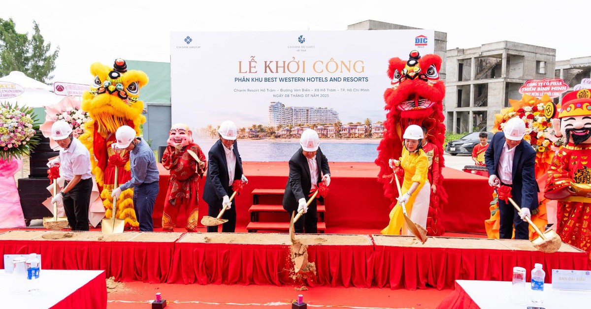 Khởi công phân khu đầu tiên của tổ hợp nghỉ dưỡng Charm Resort Hồ Tràm
