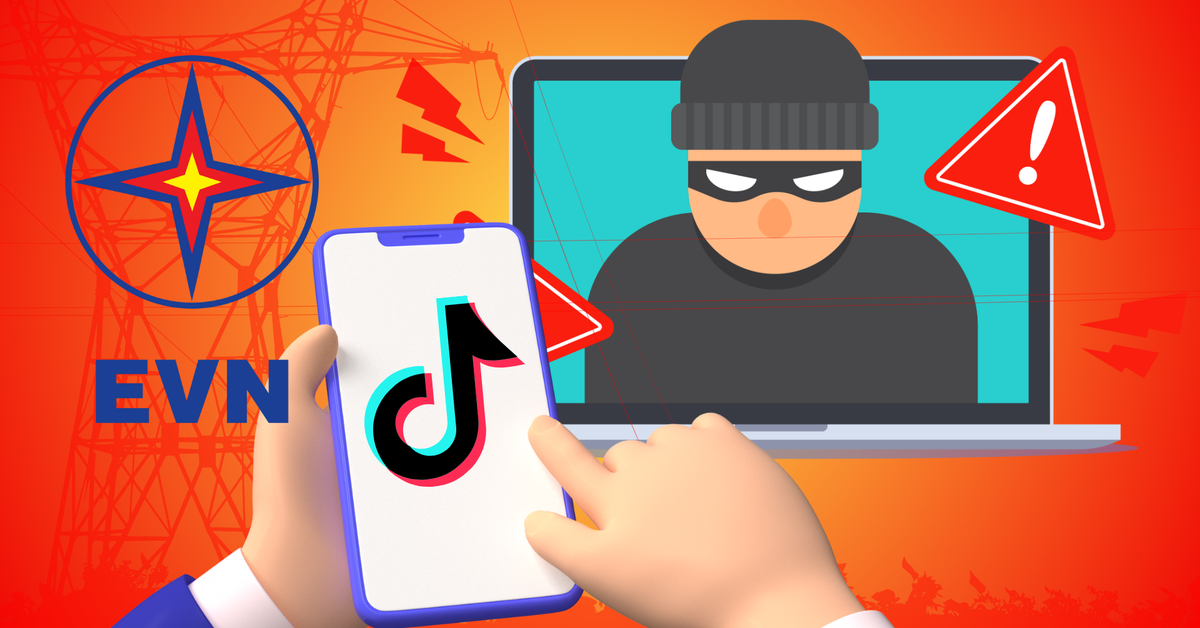 Cảnh báo mạo danh Tổng công ty Điện lực miền Bắc trên TikTok