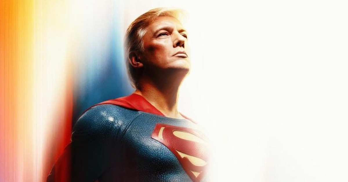 Nhà Trắng chế ảnh ông Trump là Superman, dân mạng: Vậy Elon Musk là Lex Luthor?