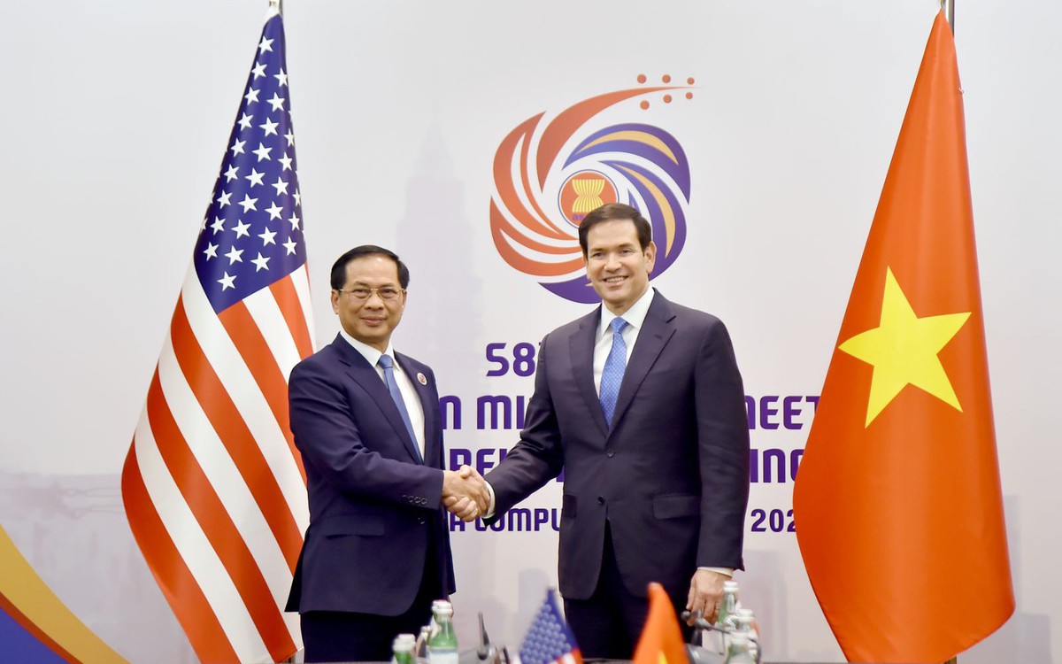 Phó thủ tướng Bùi Thanh Sơn gặp Ngoại trưởng Mỹ Marco Rubio