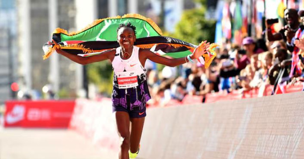 Kỷ lục gia marathon thế giới Chepngetich bị tạm đình chỉ thi đấu vì doping