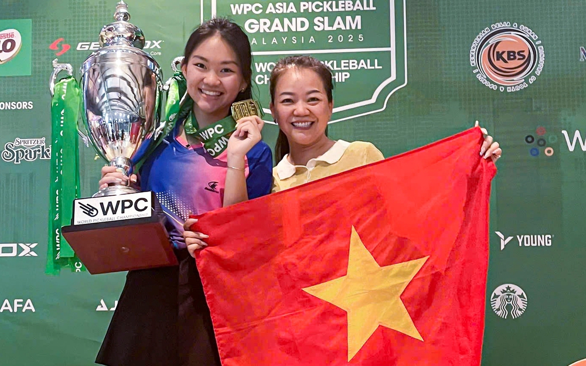 Tay vợt pickleball nữ Việt Nam ghi điểm ở giải WPC