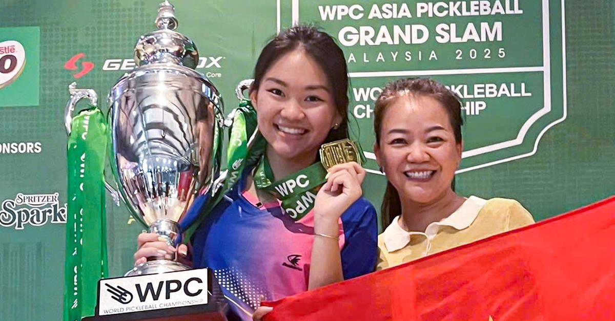 Tay vợt pickleball nữ Việt Nam ghi điểm ở giải WPC
