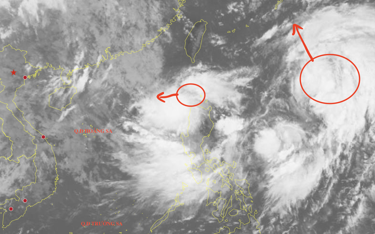 Tropska nevihta in tajfun Francisco pri Filipinih, tajfun Cỏ May se je oblikoval v Južnokitajskem morju