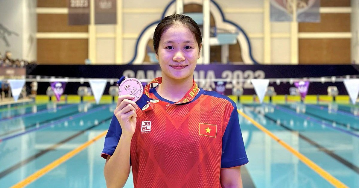 Võ Thị Mỹ Tiên đạt cột mốc mới tại Giải bơi thế giới 2025