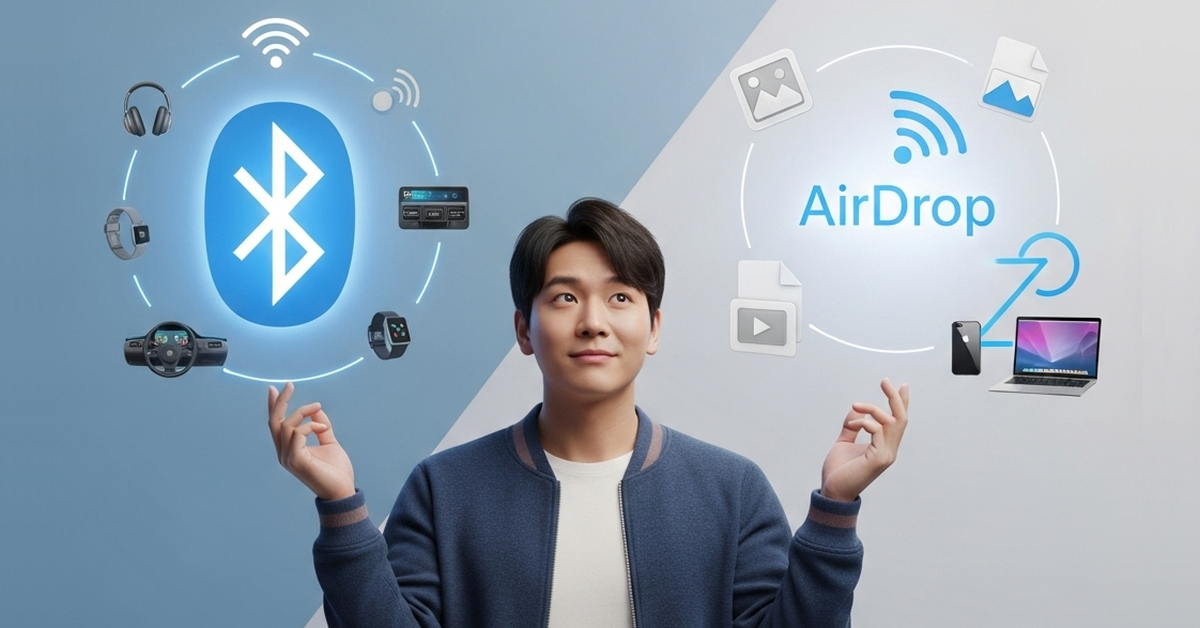 Bluetooth và AirDrop: Tưởng giống, hóa ra không