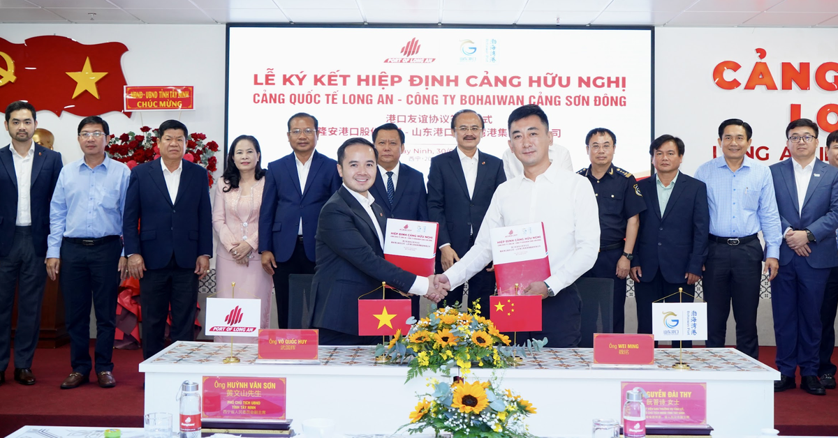 Cảng quốc tế Long An ký hợp tác với Cụm cảng Sơn Đông Trung Quốc và hãng tàu của Singapore