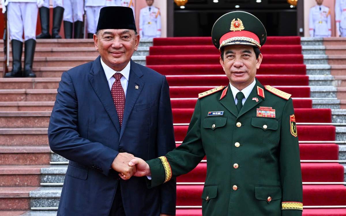 Đại tướng Phan Văn Giang hội đàm với bộ trưởng Bộ Quốc phòng Indonesia