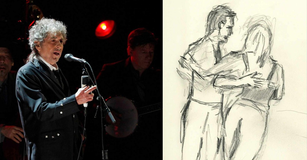 Bob Dylan vẽ tay gần 100 bức tranh trong sách 'Point Blank'