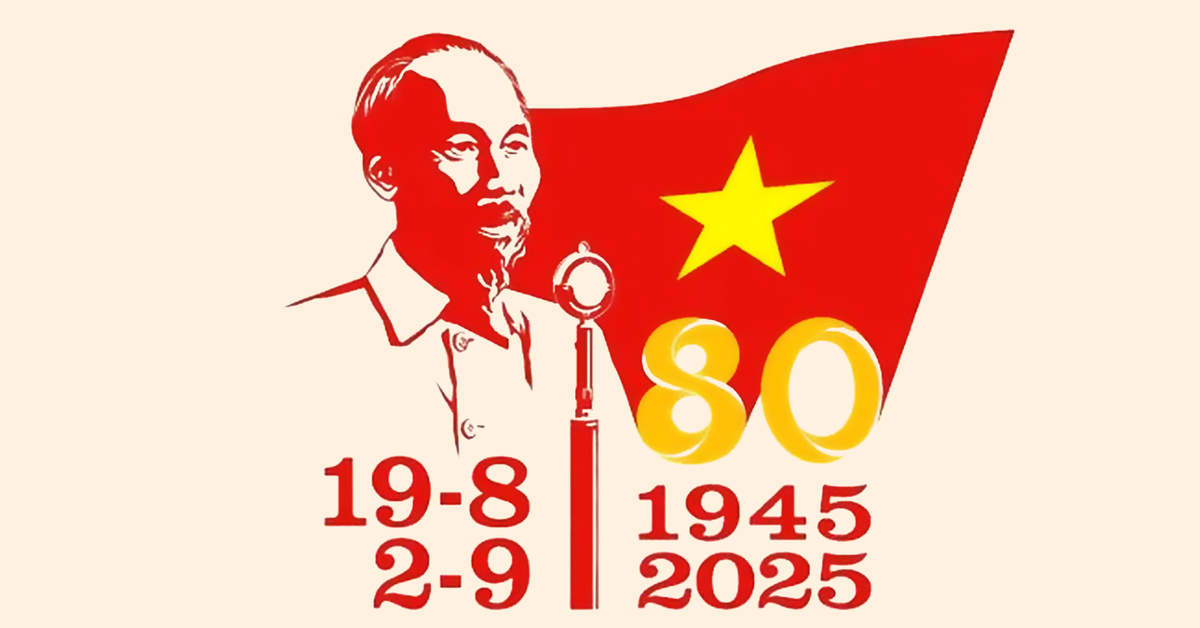 Mẫu logo chính thức cho hoạt động kỷ niệm 80 năm Cách mạng Tháng Tám và Quốc khánh 2-9