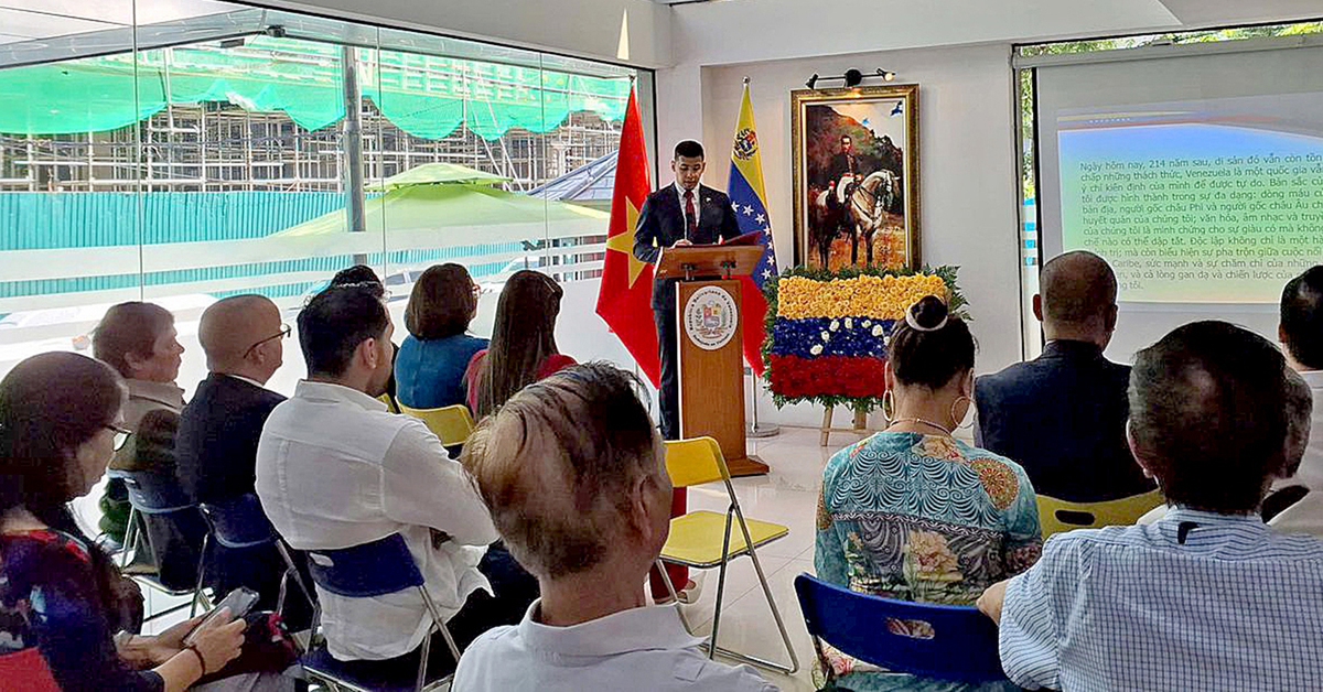 Kỷ niệm 214 năm ngày độc lập nước Cộng hòa Bolivar Venezuela tại Việt Nam
