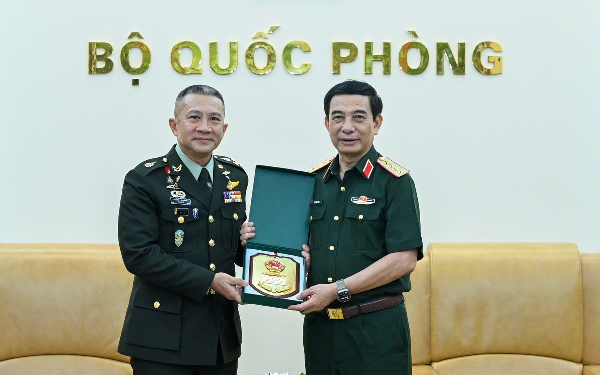Đại tướng Phan Văn Giang tiếp Tư lệnh Lực lượng Quốc phòng Thái Lan