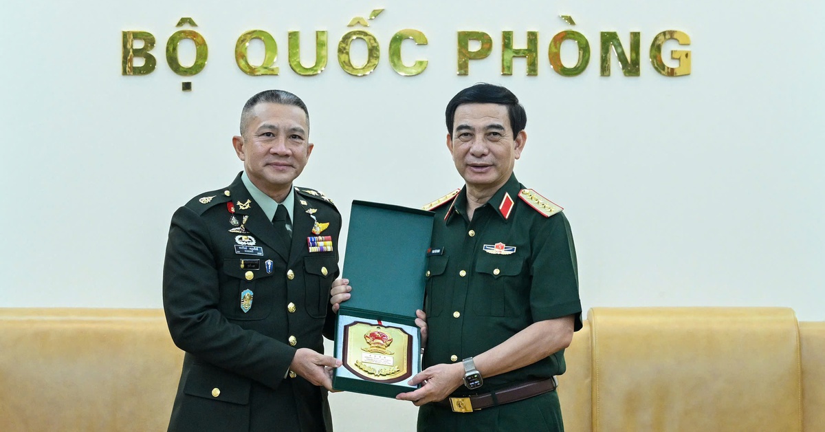 Đại tướng Phan Văn Giang tiếp Tư lệnh Lực lượng Quốc phòng Thái Lan