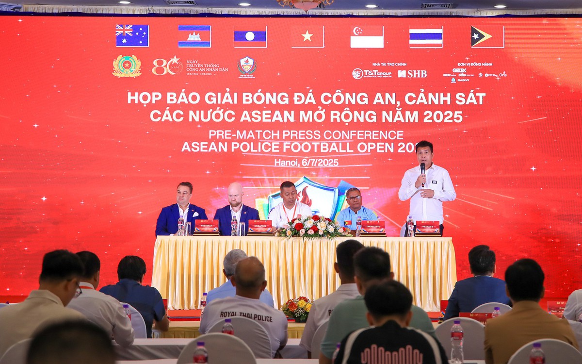 Công an, Cảnh sát các nước ASEAN tranh tài trên sân bóng ở Hà Nội