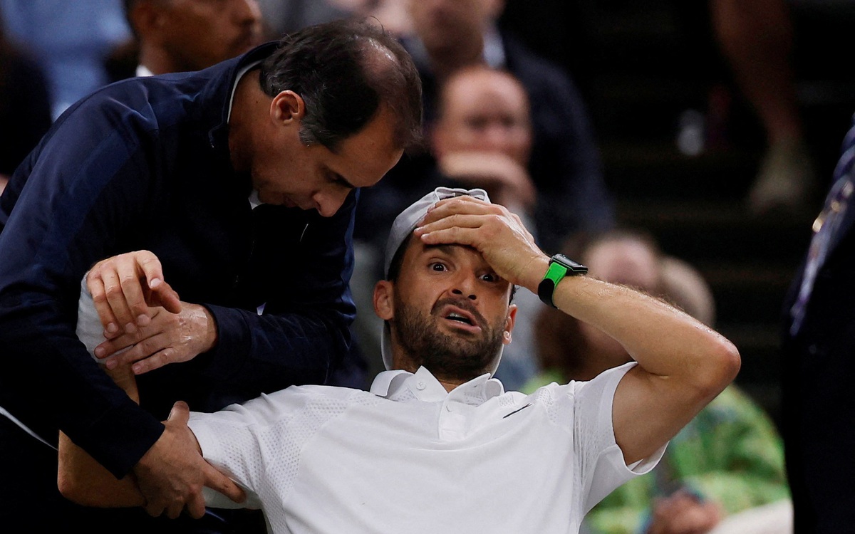 Dimitrov ôm ngực la hét vì chấn thương không ngờ ở Wimbledon