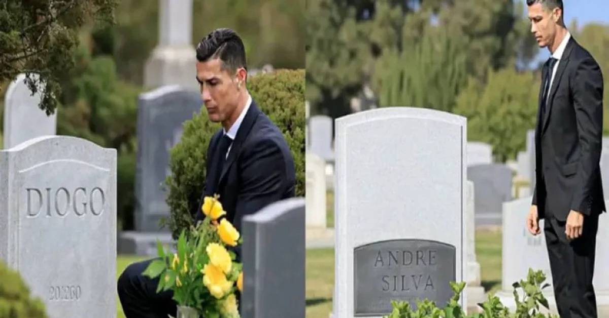Không dự đám tang nhưng Cristiano Ronaldo đã đến viếng mộ Diogo Jota?