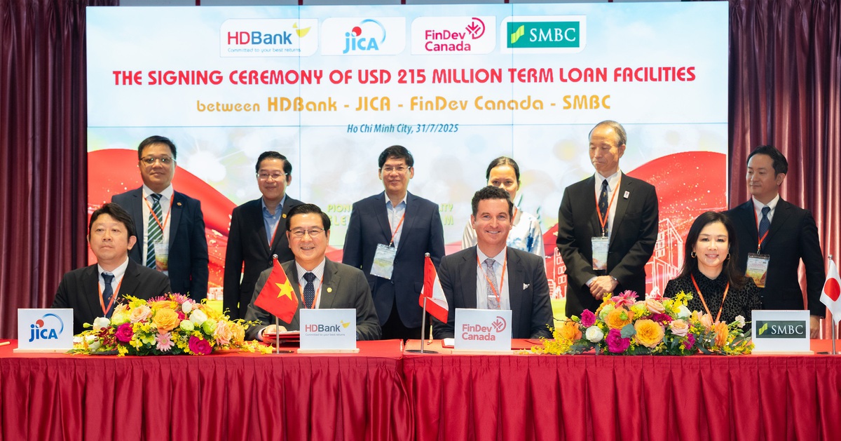 HDBank ký khoản vay hợp vốn 215 triệu USD với JICA, FinDev Canada và SMBC
