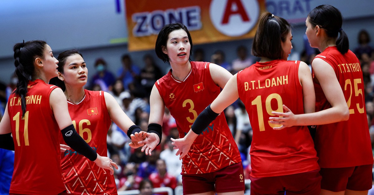 Lịch trực tiếp bóng chuyền nữ SEA V.League 2025 2-8: Việt Nam gặp Philippines