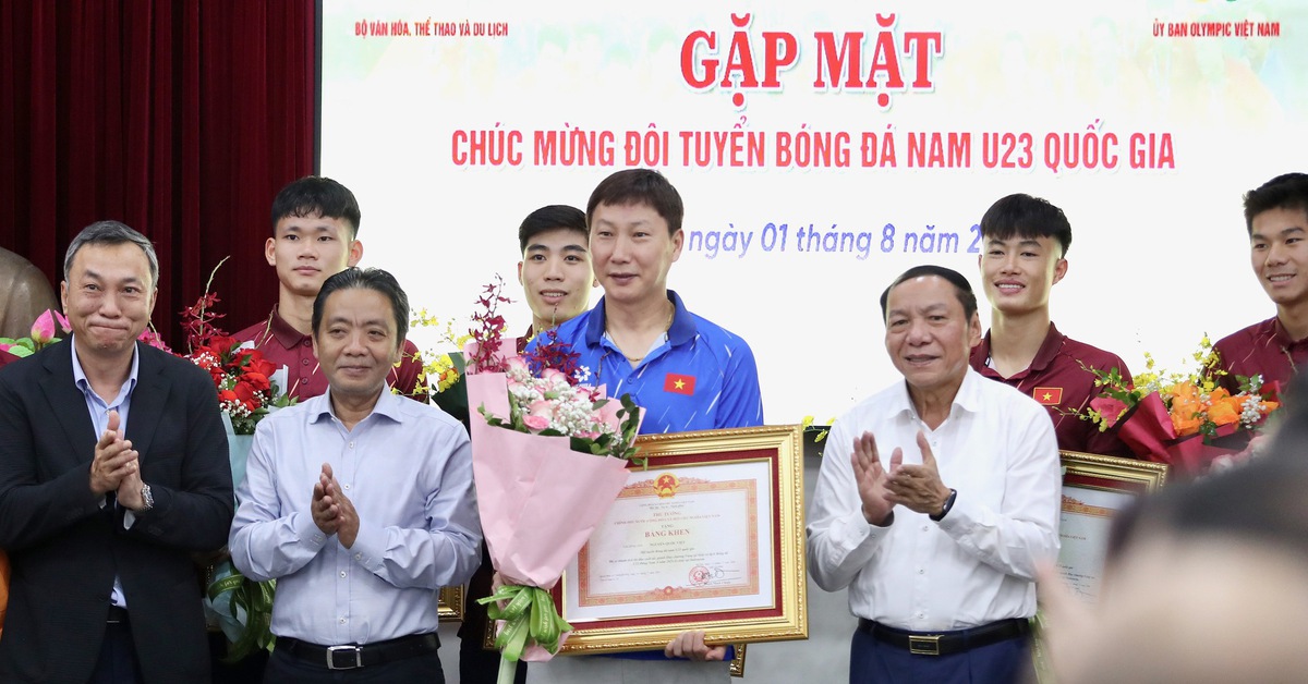 U23 Việt Nam nhận bằng khen của Thủ tướng Chính phủ