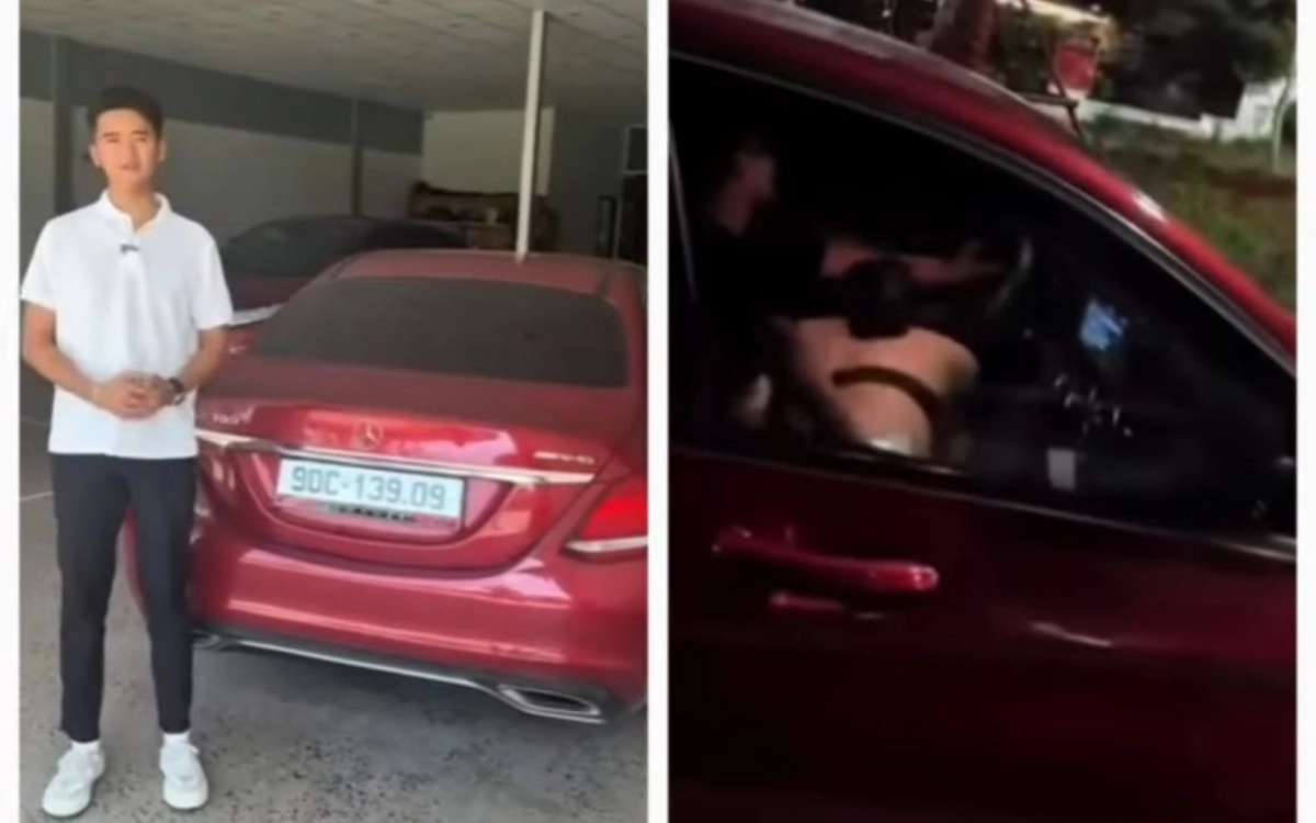 Sở Văn hóa kiểm tra clip lộ 'cảnh nóng' trên xe Mercedes ở Ninh Bình