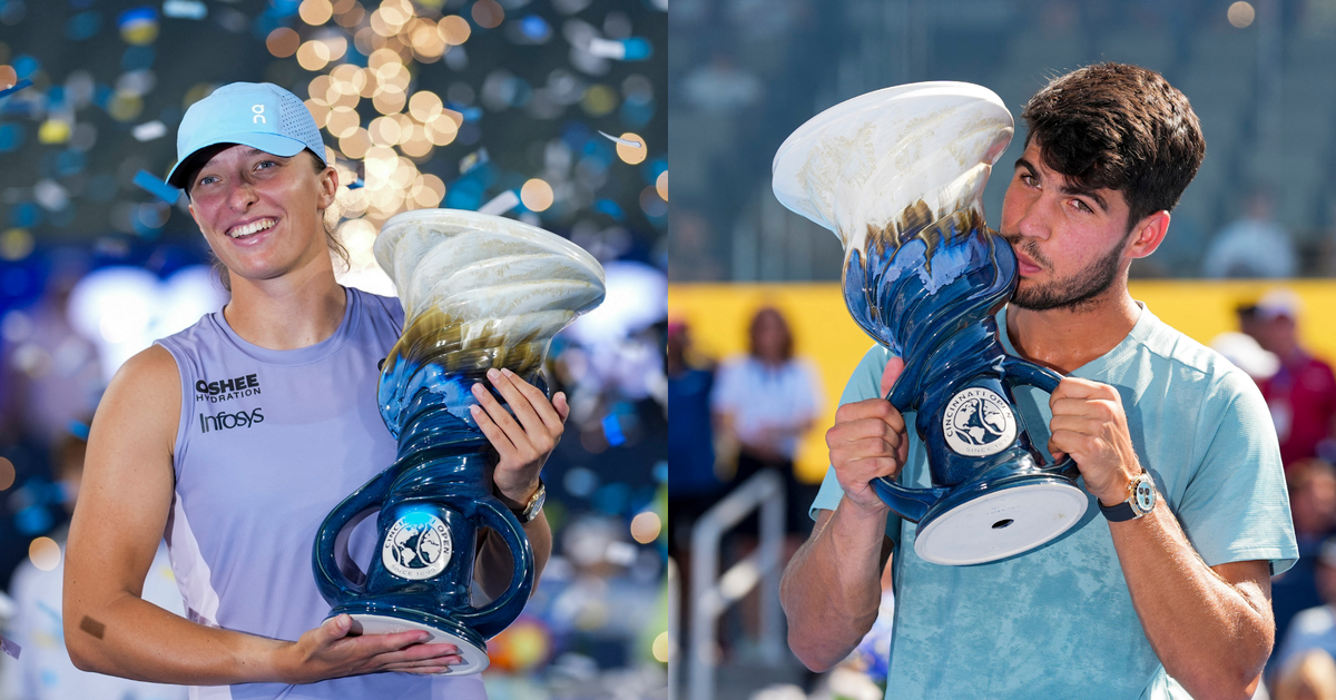 Sự trùng hợp đến khó tin của Alcaraz và Swiatek sau khi vô địch tại Cincinnati 2025