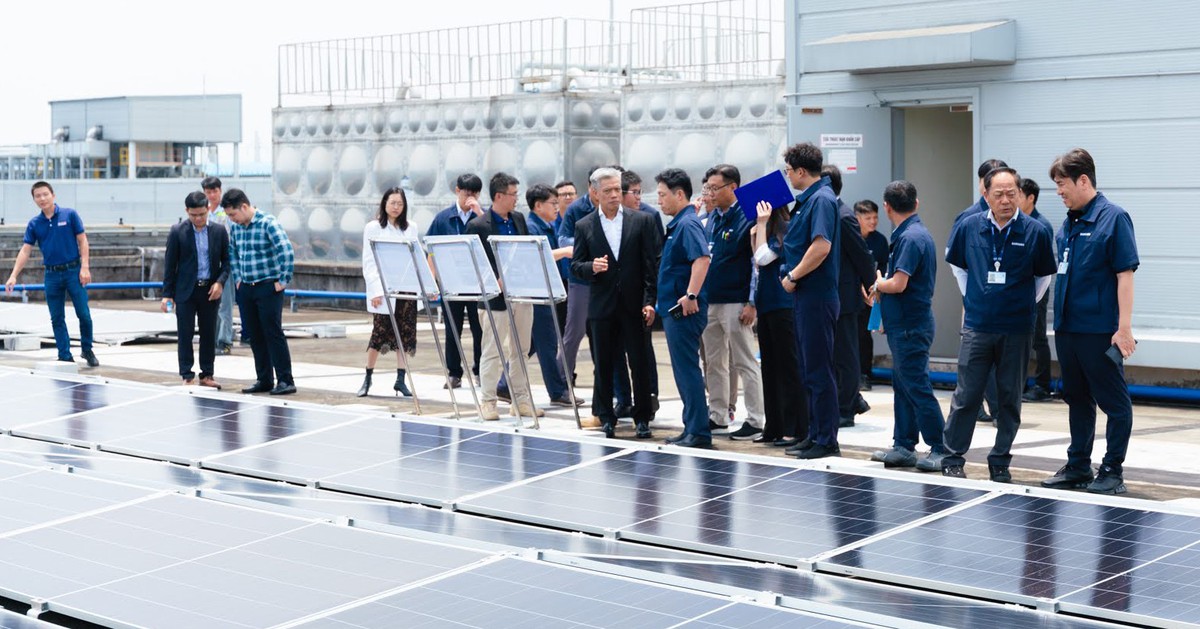 Nhà máy Samsung tại Việt Nam chính thức dùng điện mặt trời