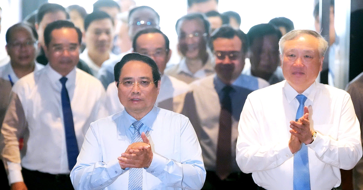 Thủ tướng Phạm Minh Chính chủ trì công bố nghị quyết Quốc hội về Trung tâm tài chính tại TP.HCM