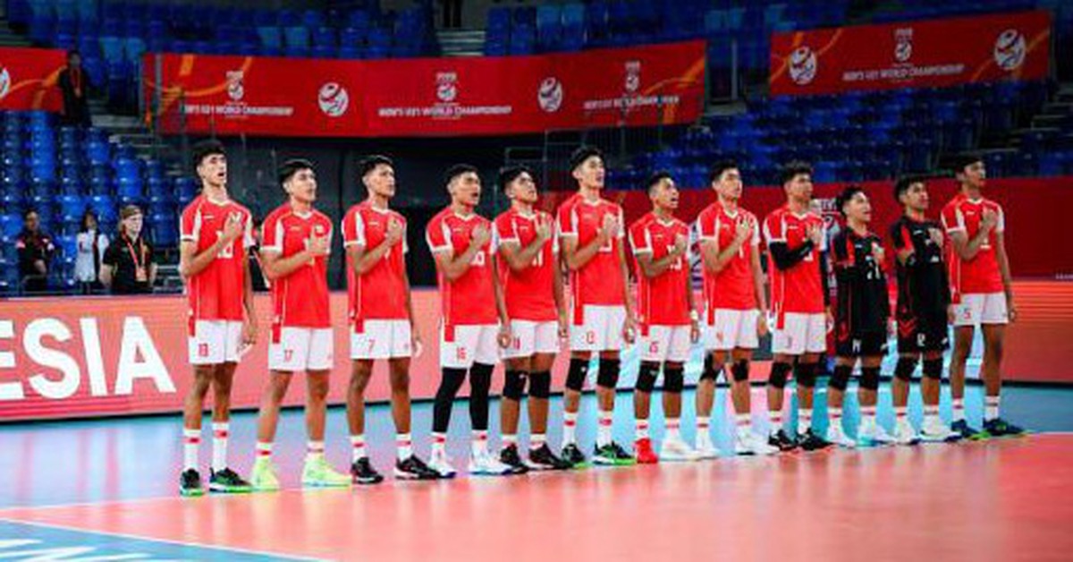 Indonesia vui mừng khi U21 bóng chuyền nam có chiến thắng đầu tiên ở giải thế giới