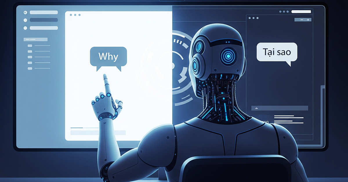 AI trả lời thông minh hơn khi chat bằng tiếng Anh?