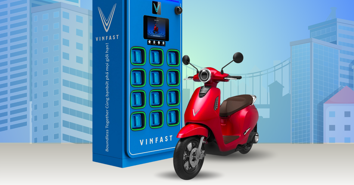 VinFast ra mắt mô hình đổi pin xe máy điện