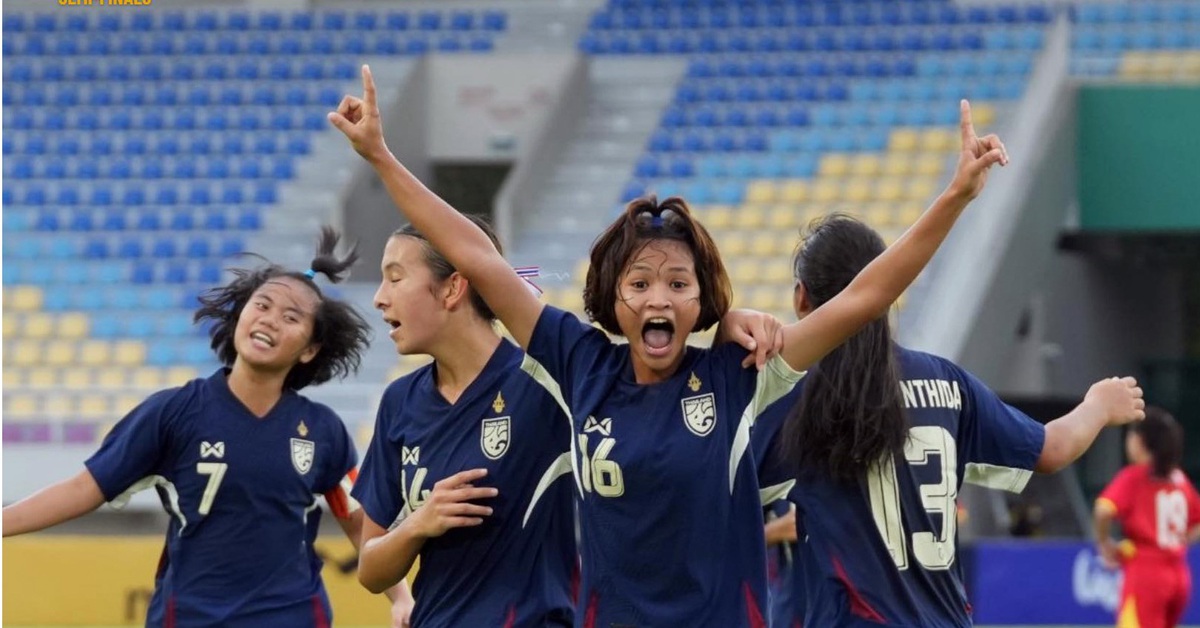 Việt Nam thua Thái Lan ở Giải U16 nữ Đông Nam Á