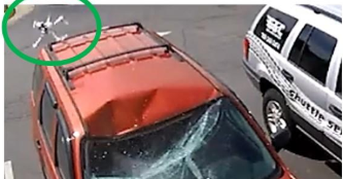 Video 'drone thả bình ắc quy xuống ô tô' gây xôn xao chỉ là trò đùa?