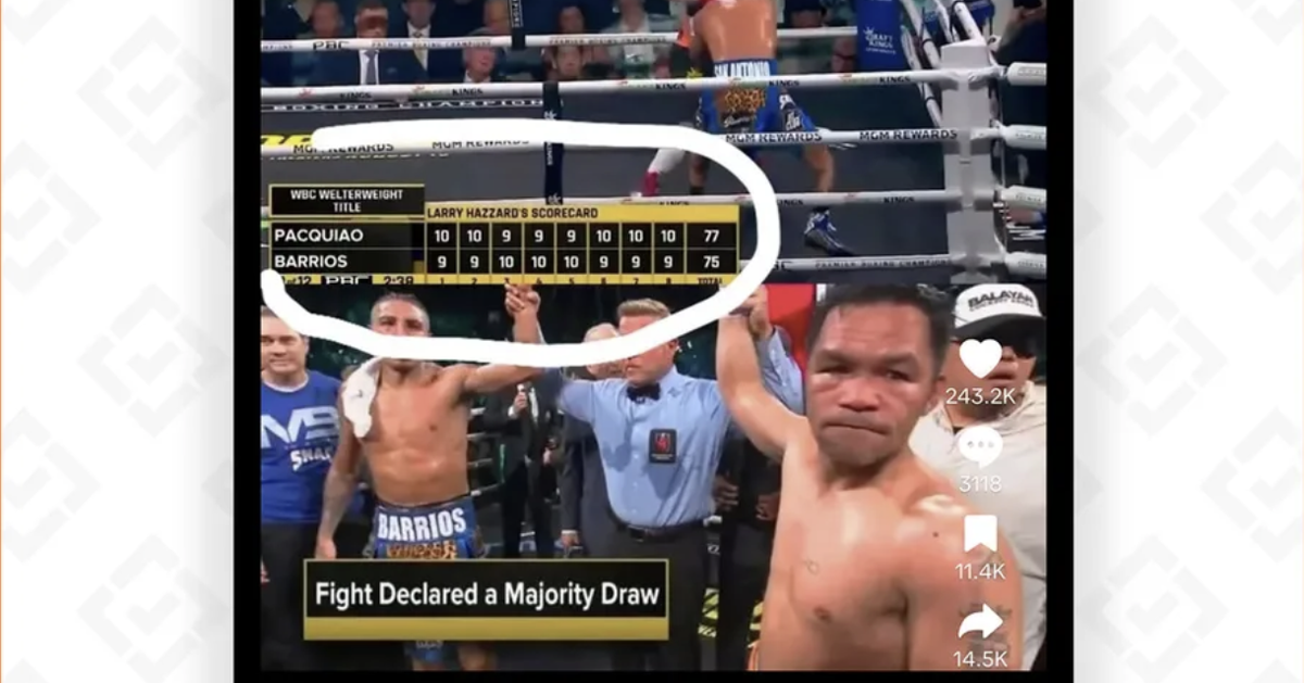 Sự thật về trận quyền anh giữa võ sĩ Pacquiao và Barrios nghi bị dàn xếp