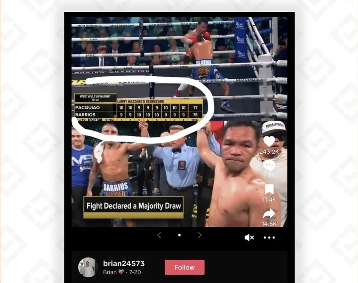 Sự thật về trận quyền anh giữa võ sĩ Pacquiao và Barrios nghi bị dàn xếp