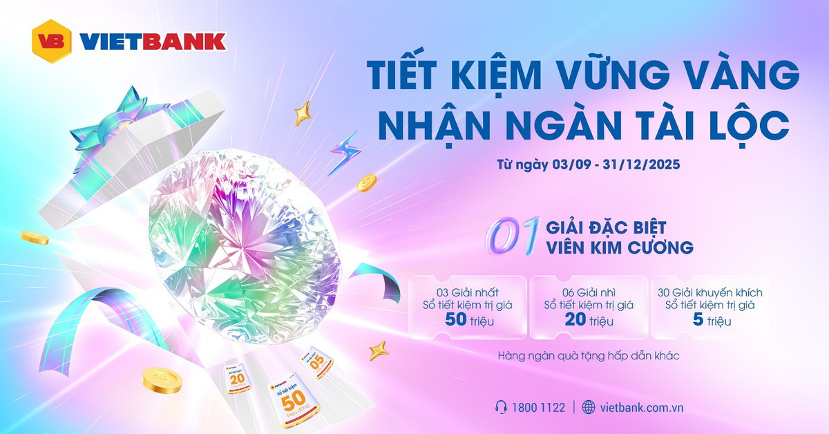 ‘Săn’ kim cương nửa tỉ đồng khi gửi tiết kiệm tại Vietbank