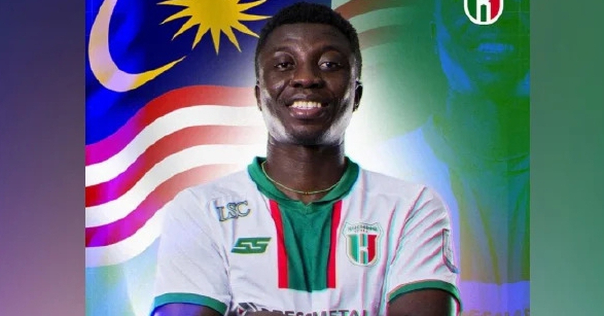 Malaysia nhập tịch tiền đạo 'khủng' gốc Ghana