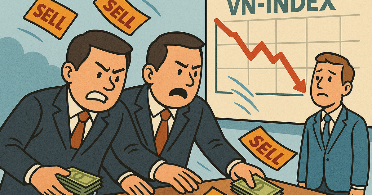 Nhóm nào 'xả hàng' phiên VN-Index như tàu lượn, thanh khoản 86.000 tỉ đồng?