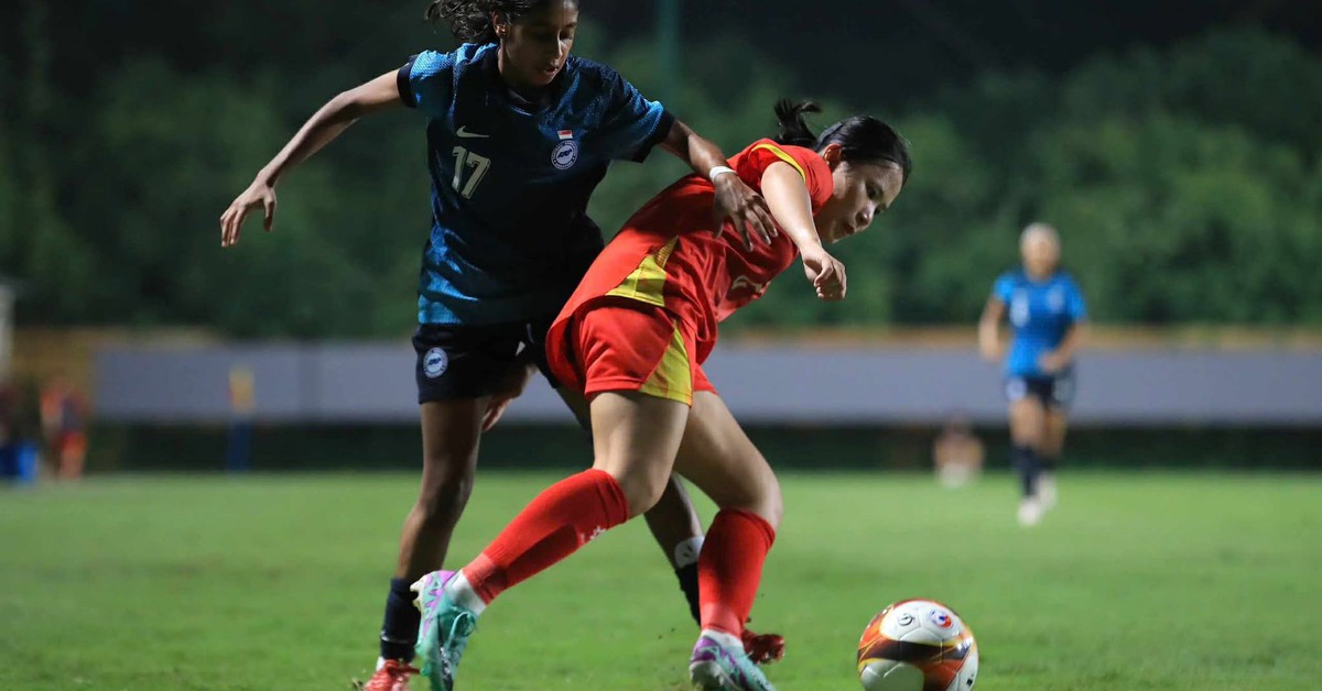 U20 nữ Việt Nam ghi bàn thắng khó tin ở vòng loại châu Á