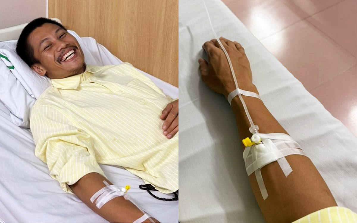 Anh Tạ 'Mưa đỏ' nhập viện vì nhiễm cúm A
