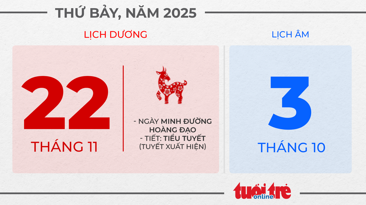 11. Thứ bảy, ngày 22 tháng 11 năm 2025