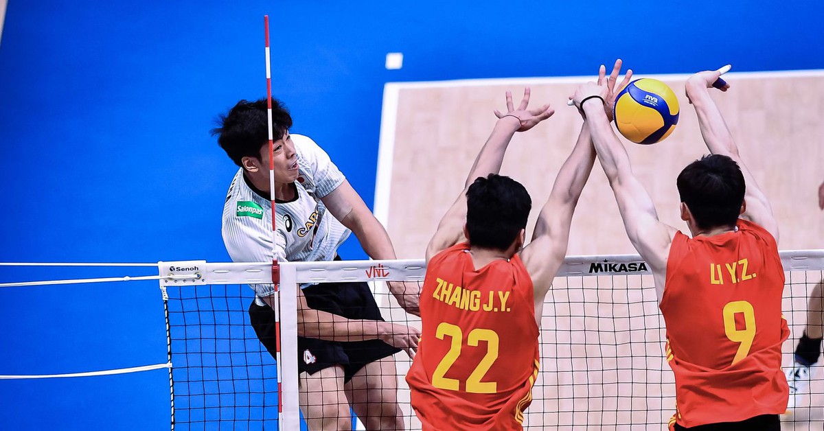 Bóng chuyền nam Nhật Bản được đánh giá vượt trội Trung Quốc
